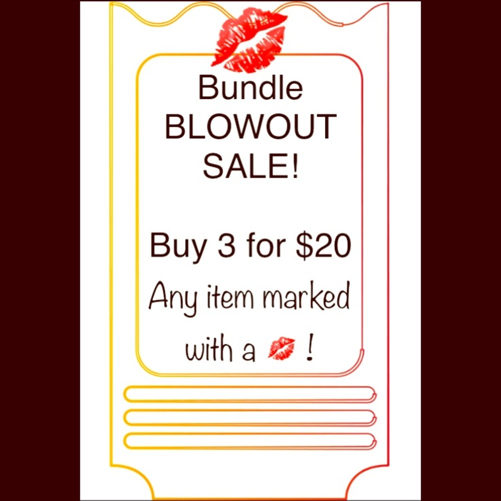 💋Buy 3 for $20 - Any item marked with a 💋!
